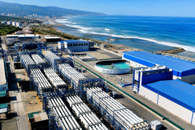 Planta desaladora en Marruecos junto a la costa dentro del desarrollo de infraestructuras hídricas estratégicas